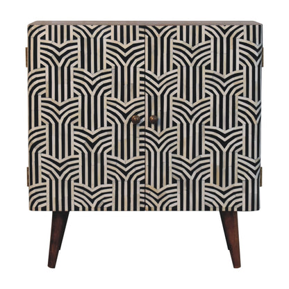 Honey Caramel Edessa Bone Inlay Cabinet