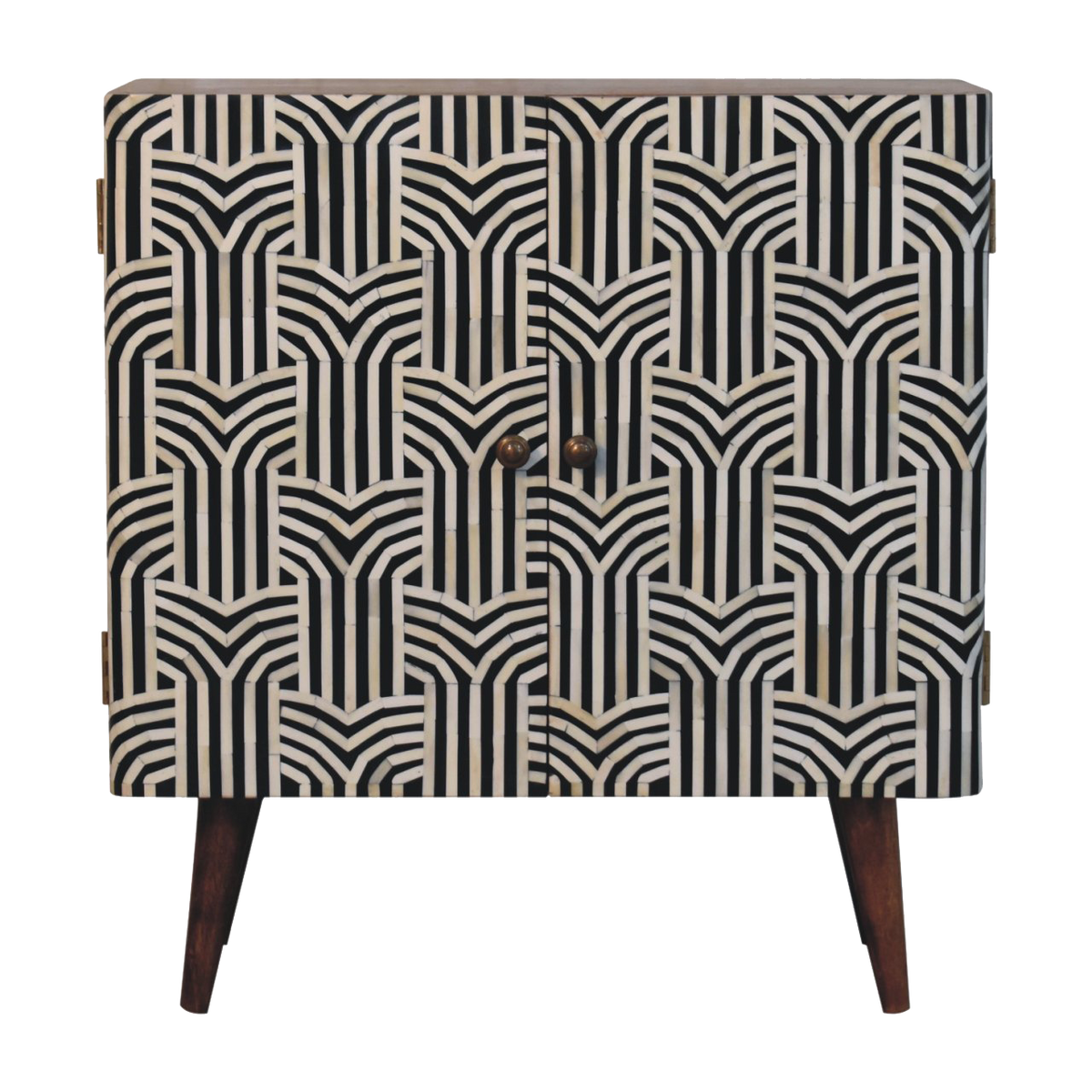 Honey Caramel Edessa Bone Inlay Cabinet
