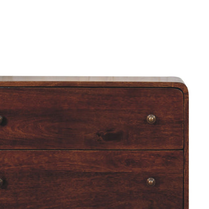 Curved California Walnut Chest