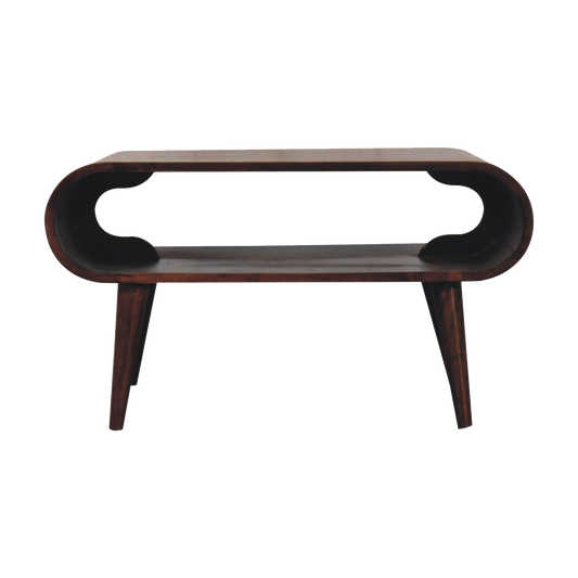 Open California Walnut Coffee Table