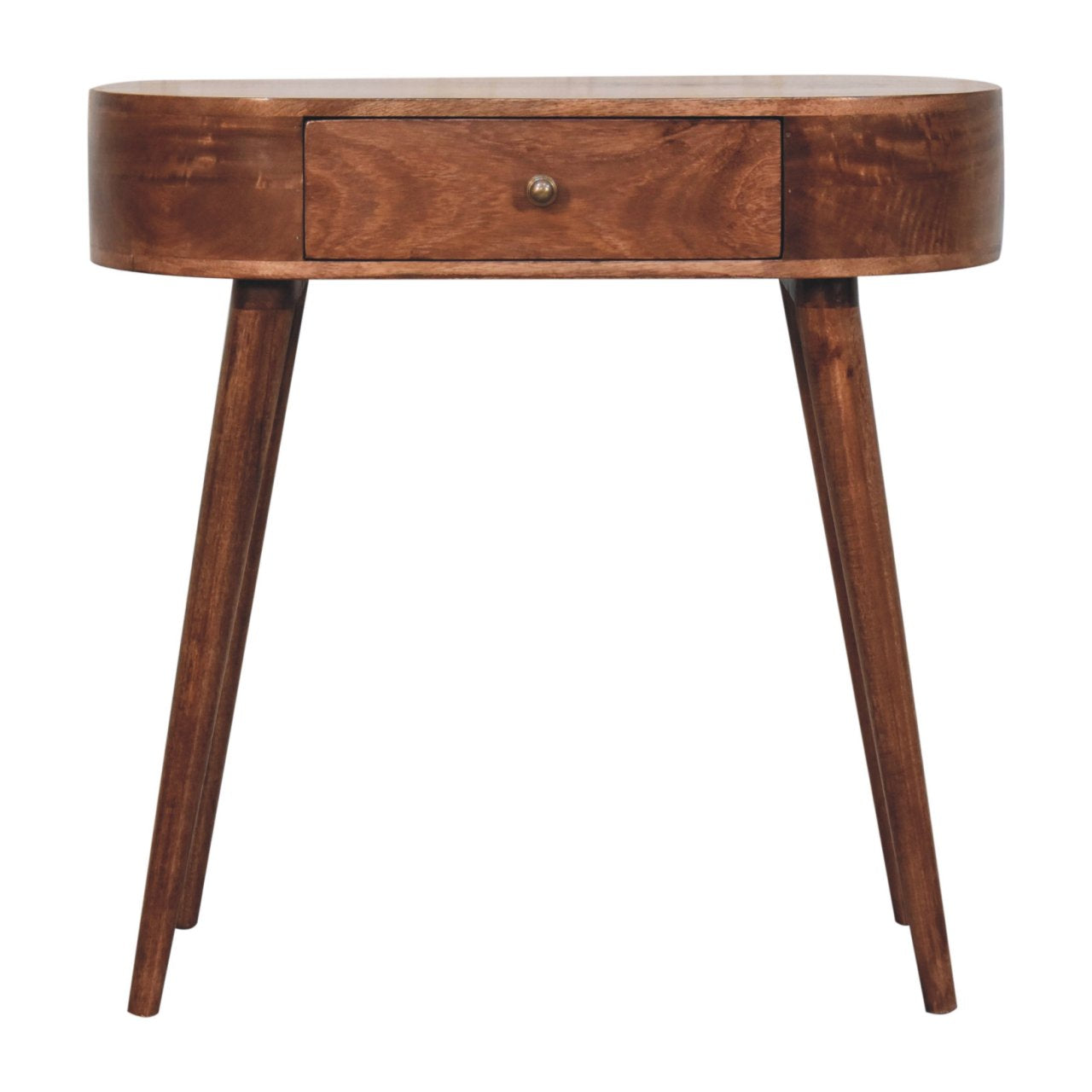 California Walnut Rounded Small Console Table – 4my-home