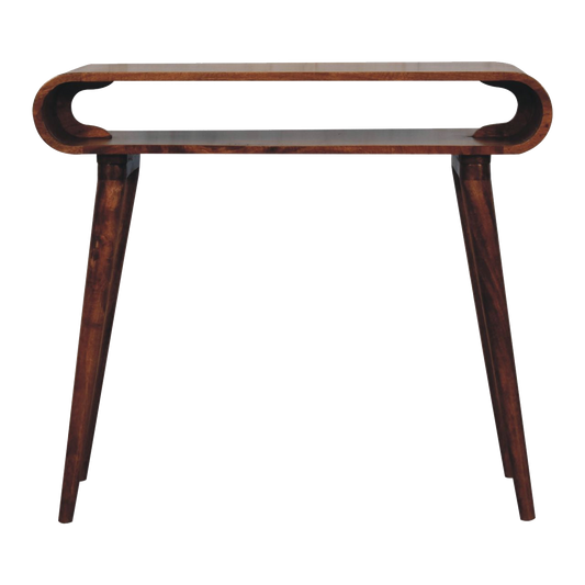 Amaya Honey Caramel Nordic Style Console Table