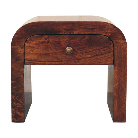 California Walnut Disc Bedside