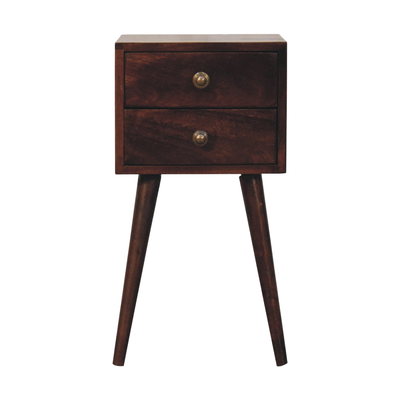 Mini 2 DrawerCalifornia Walnut Bedside