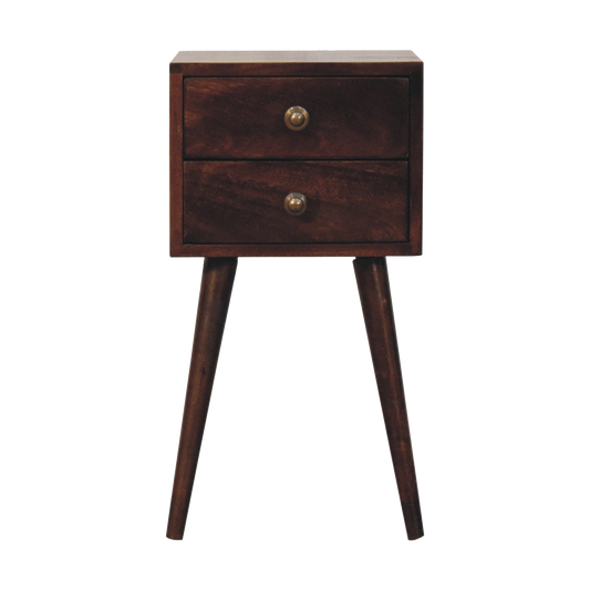 Mini 2 DrawerCalifornia Walnut Bedside