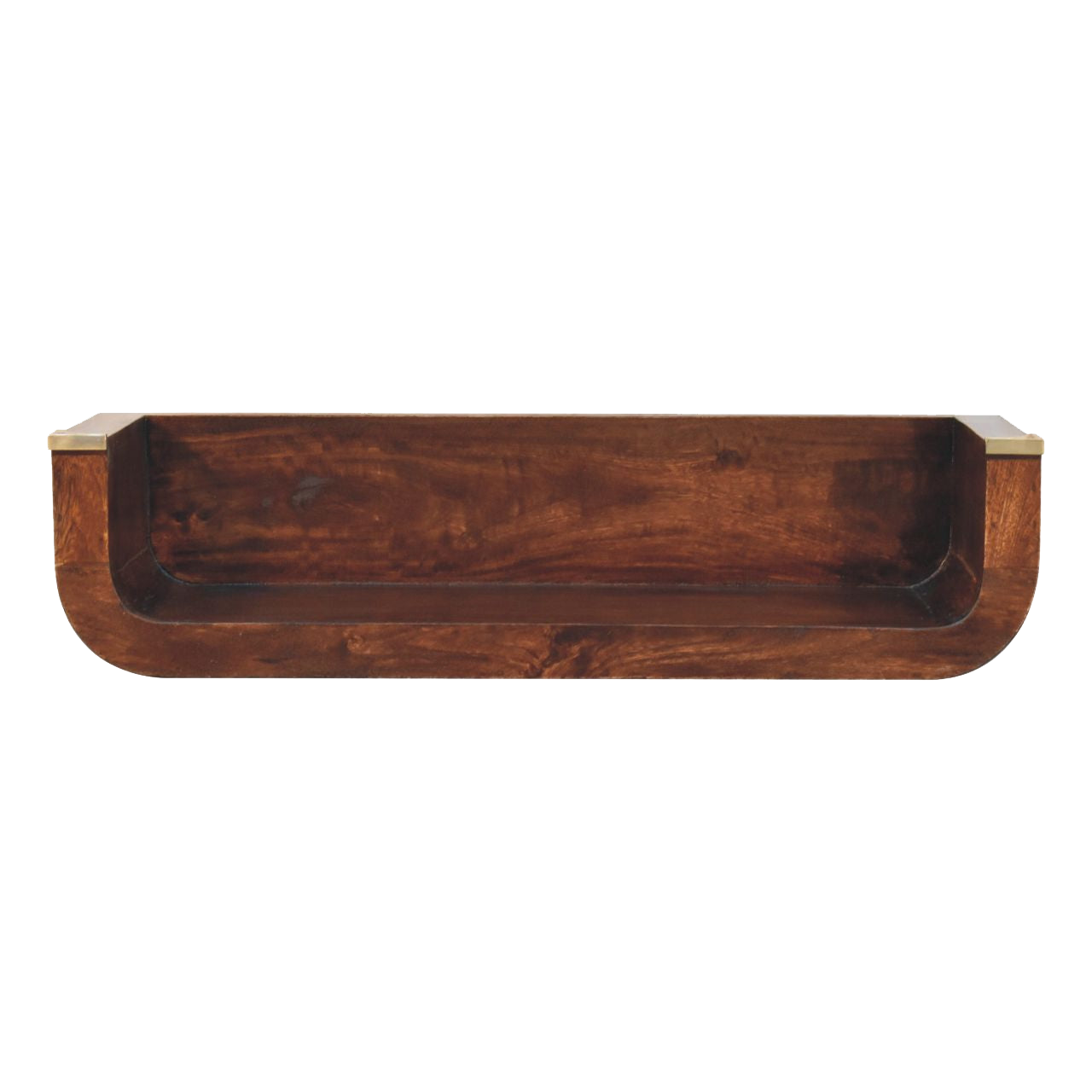 Indira California Walnut Floating Console Table