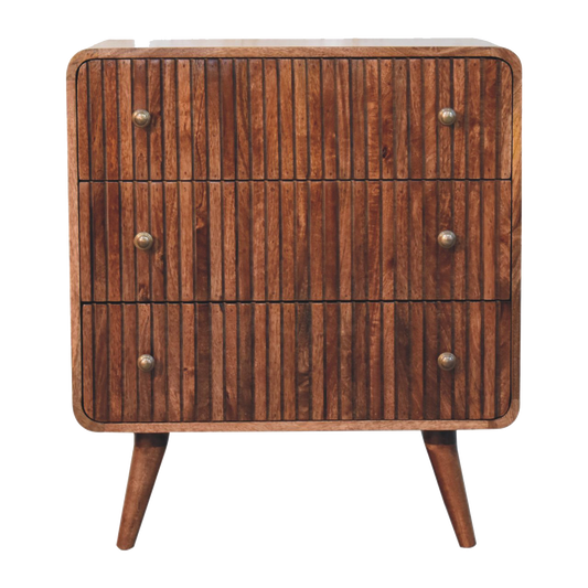 Honey Caramel T-bar Ridged Chest