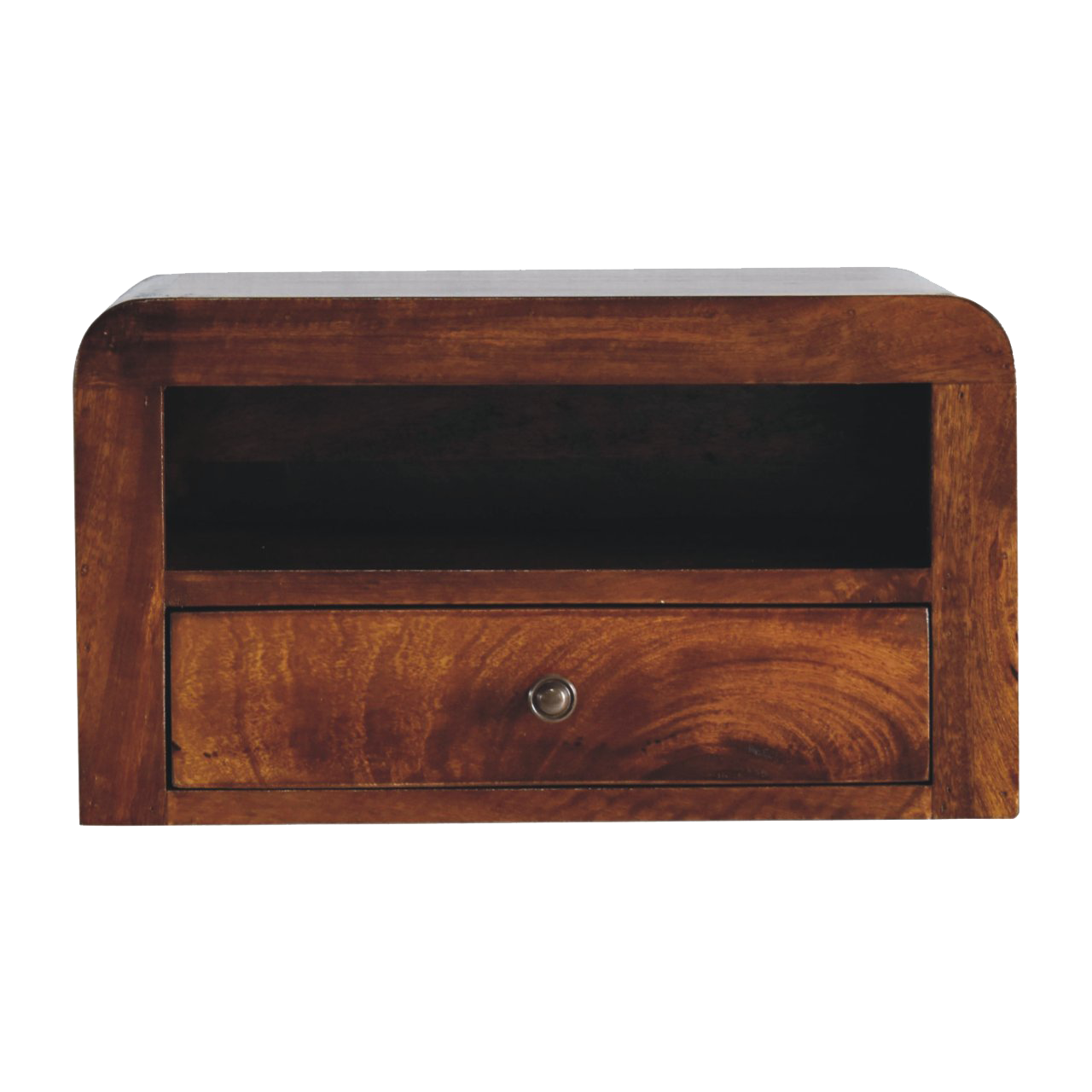 Chunky Chestnut Floating Bedside