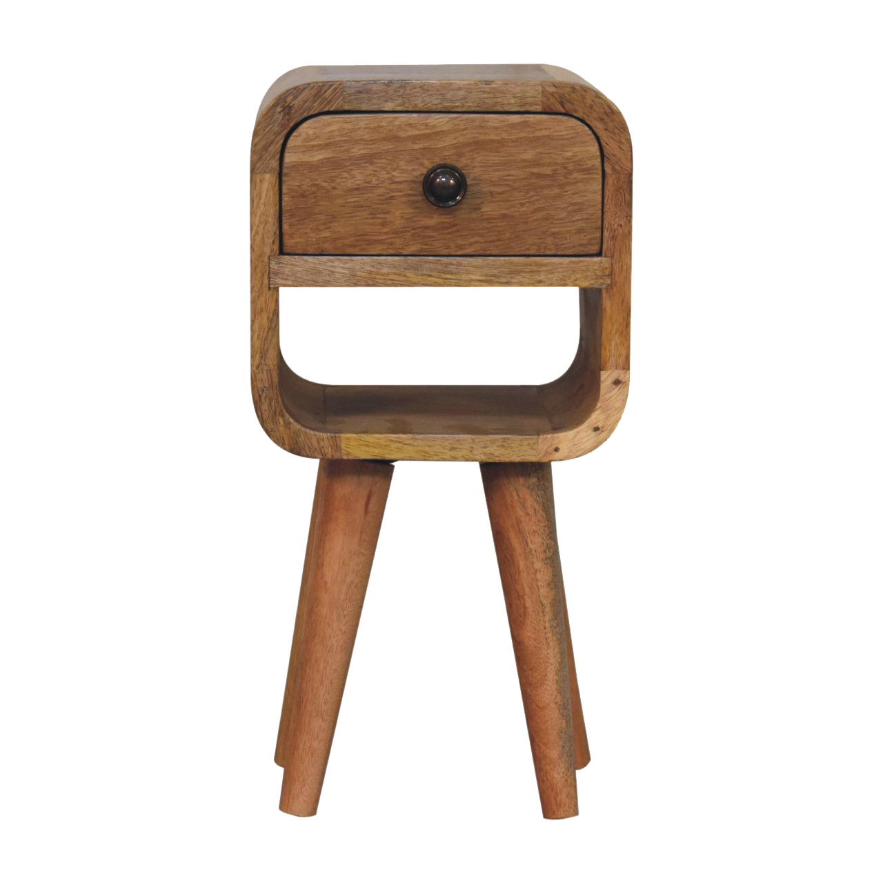 Extra Mini Oak-ish Curve Lower Bedside