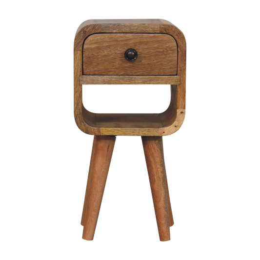 Extra Mini Oak-ish Curve Lower Bedside