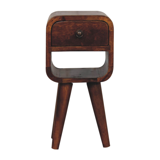 Extra Mini Chestnut Curve Lower Bedside