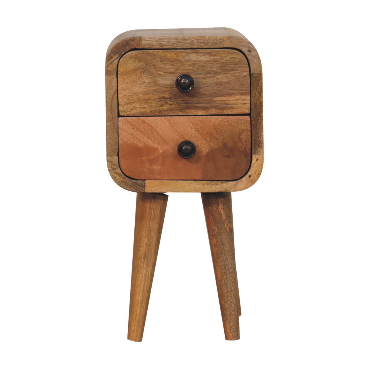 Extra Mini Curved Oak-ish Bedside