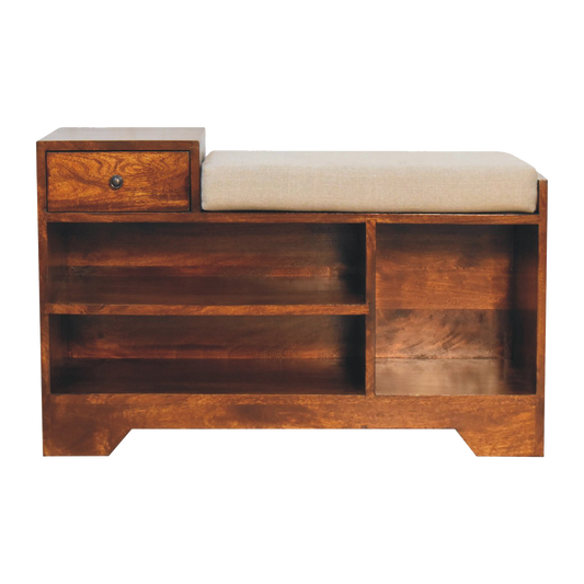 Retreat Chestnut Shoe Bench