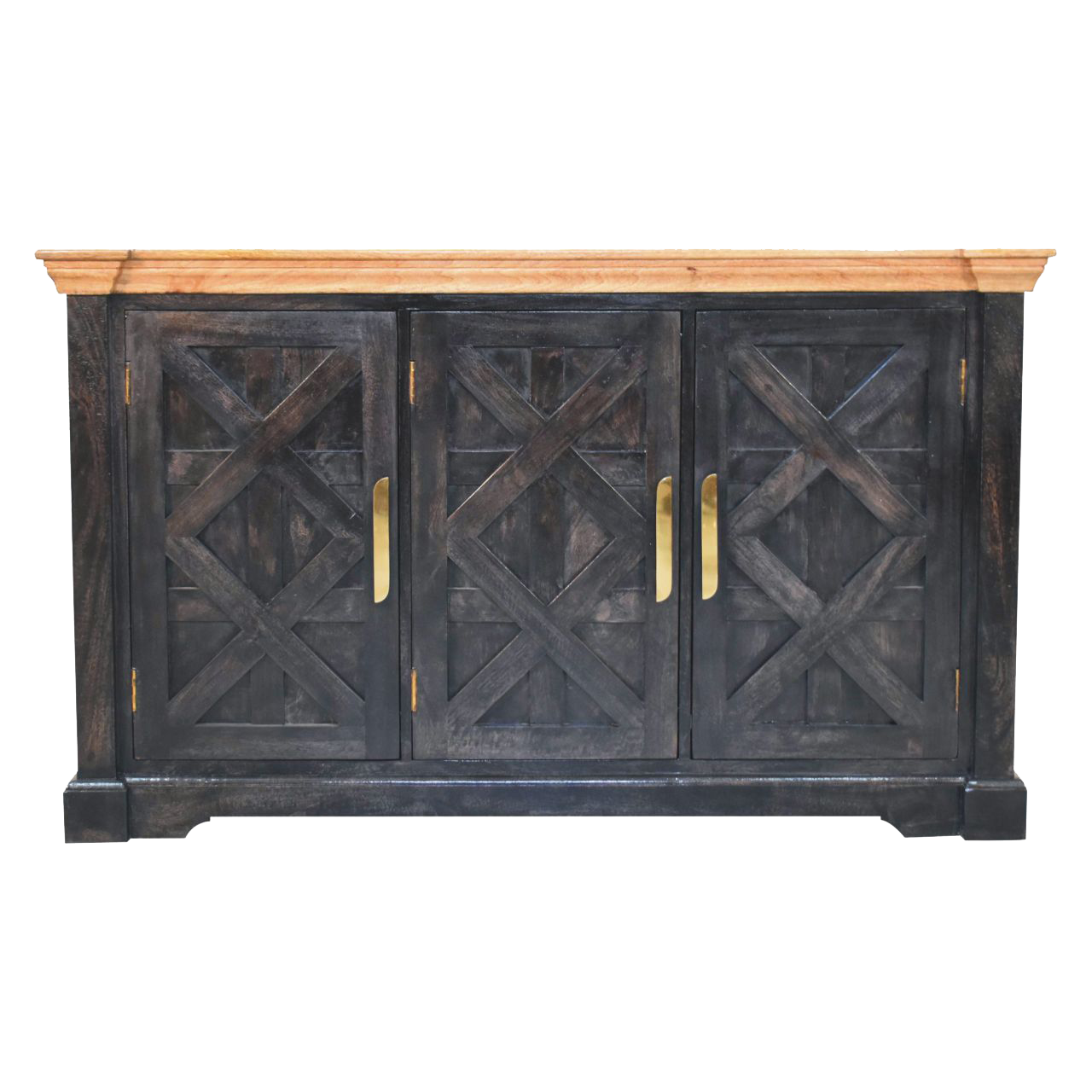 Regal Ash Black Rustic Sideboard