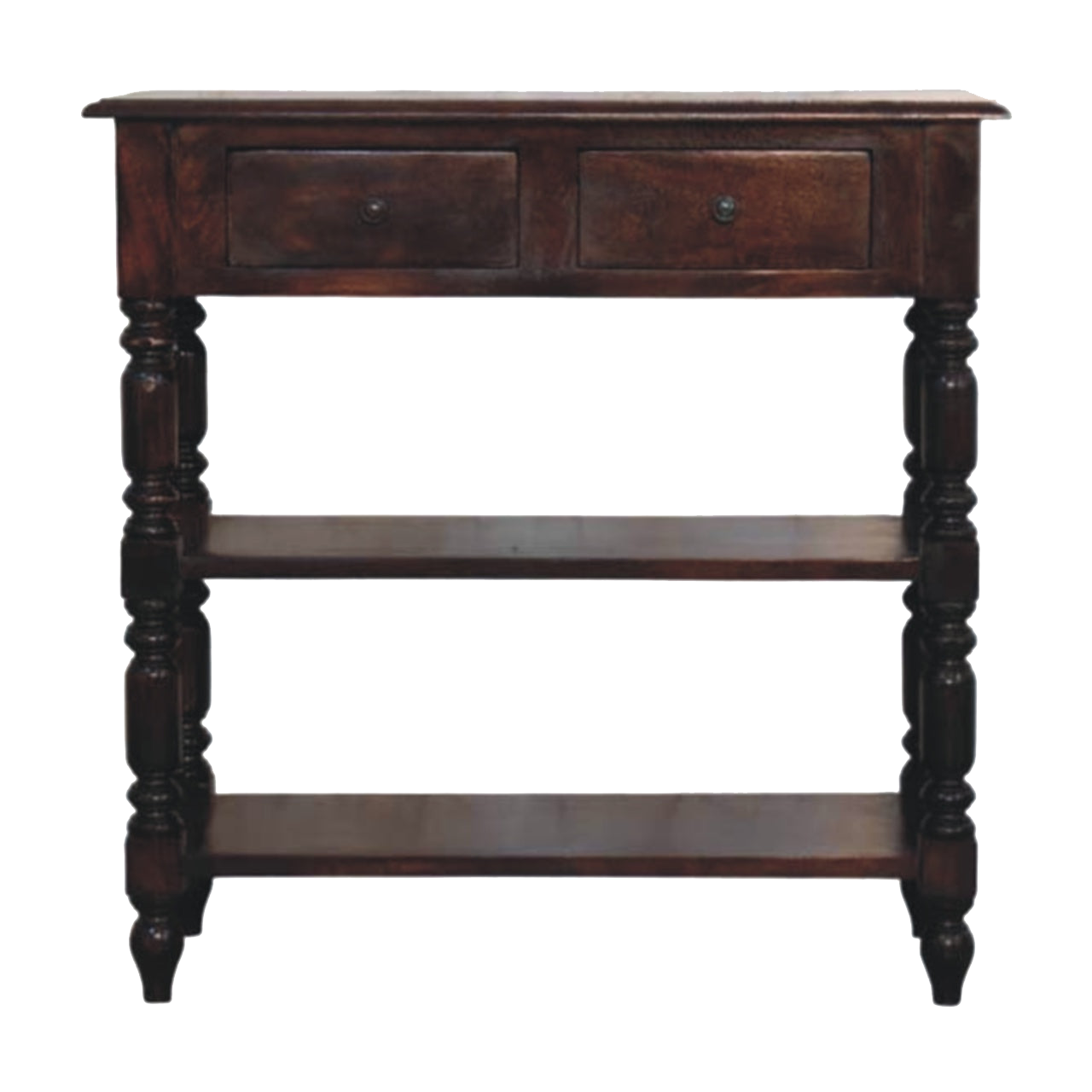 Turned legs Cherry Side Table