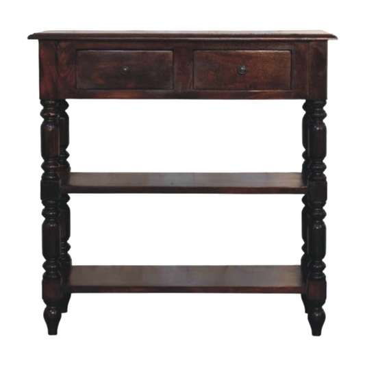 Turned legs Cherry Side Table