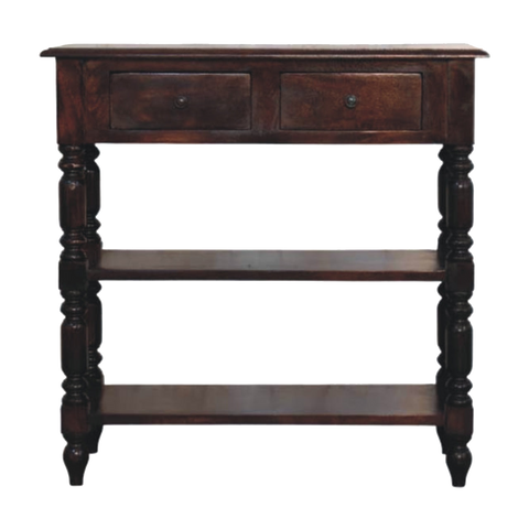 Turned legs Cherry Side Table