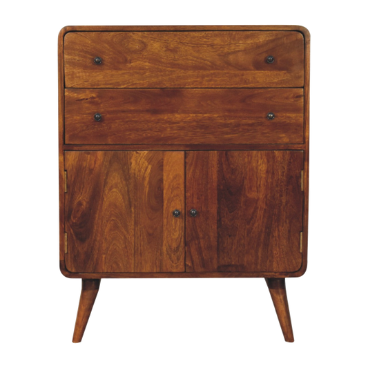 Curved Nordic Charm Cabinet