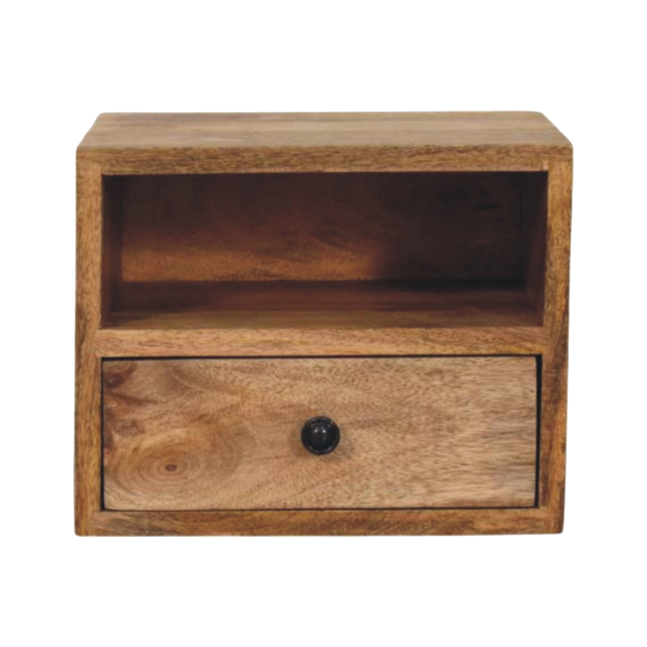Solis 1-Drawer Oak-ish Wall Mounted Nightstand