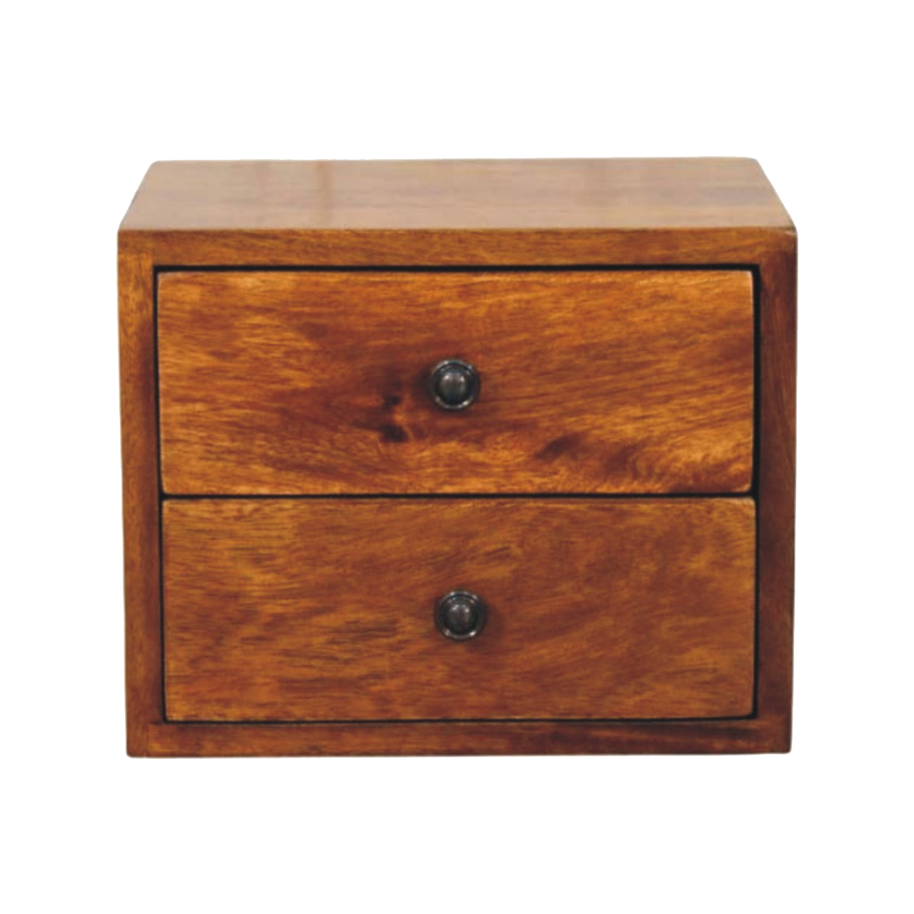 Solis 2-Drawer Chestnut Wall Mounted Nightstand