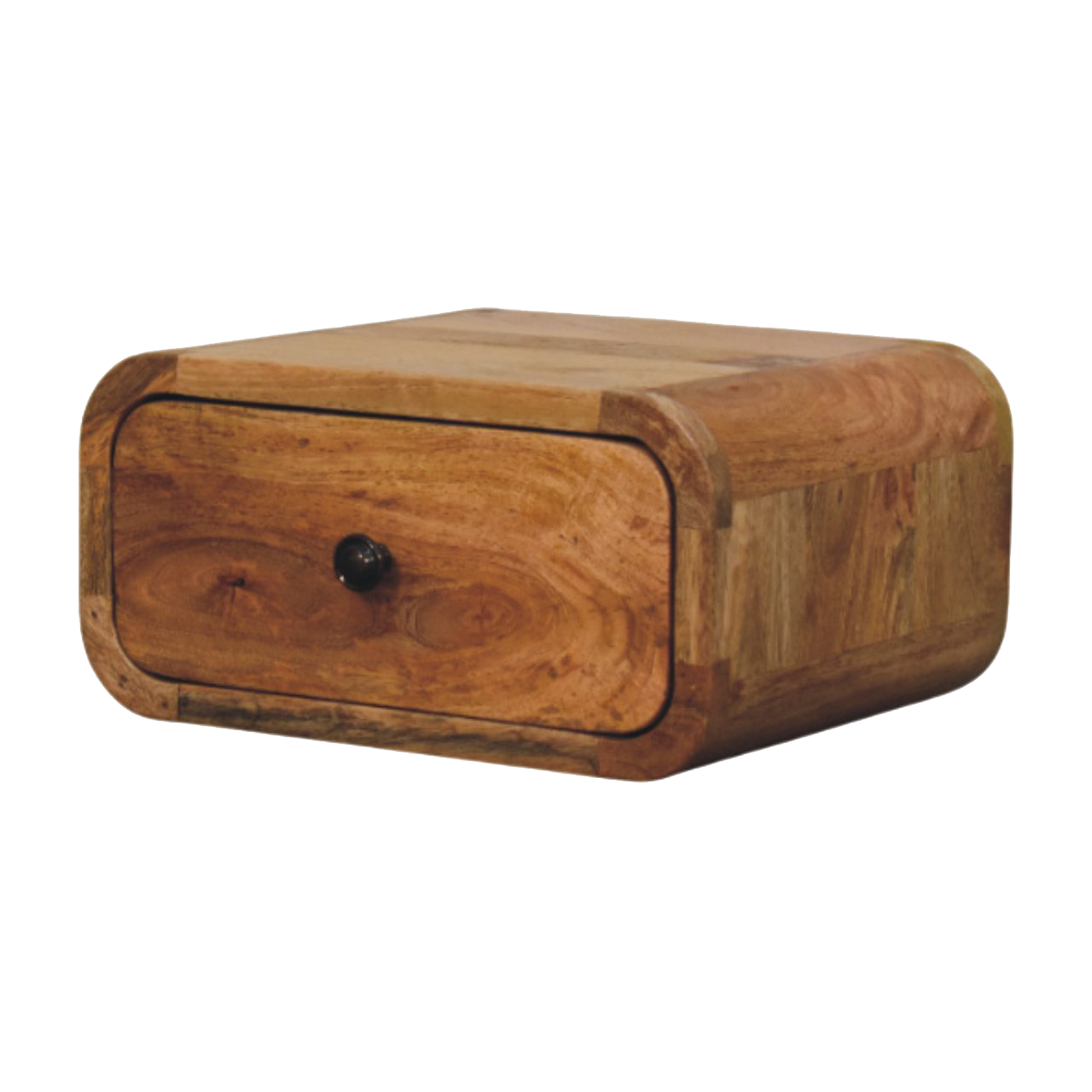 Avora Mini Wall-Mounted Oak-ish 1 Drawer Nightstand