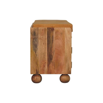 Windsor Shutter Oak-style Shoe Rack with 2 drawers
