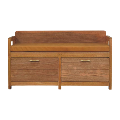 Oxford Oak-ish 2 Drawer Storage Bench