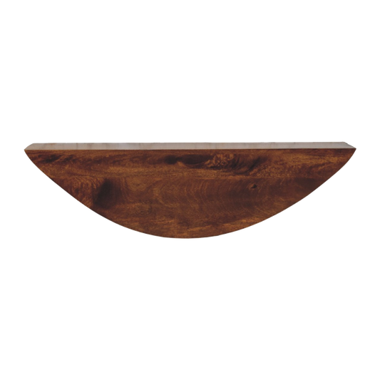 Crescent Floating Wall Shelf