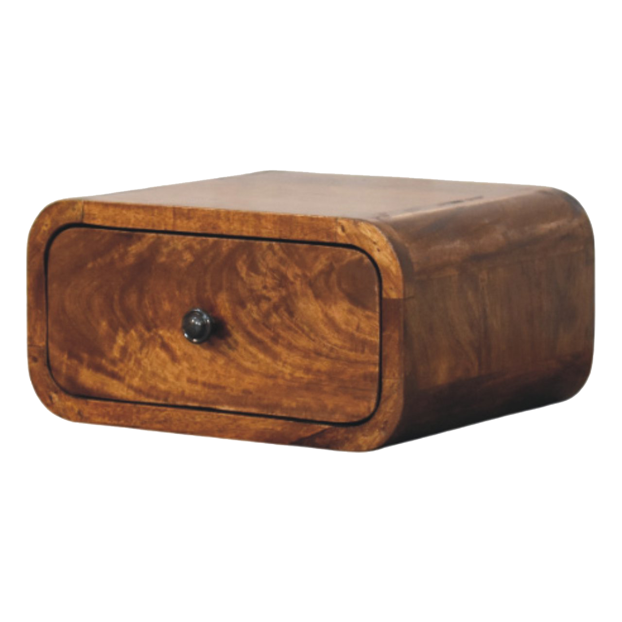 Avora Mini Wall-Mounted Chestnut 1 Drawer Nightstand