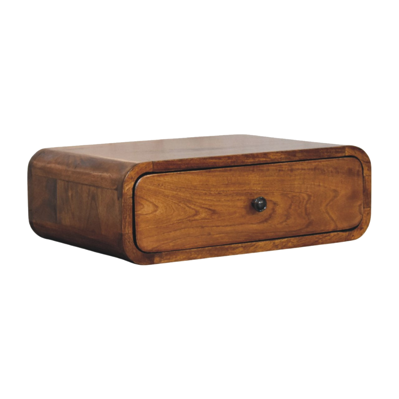 Avora Wall-Mounted Honey Caramel 1 Drawer Nightstand