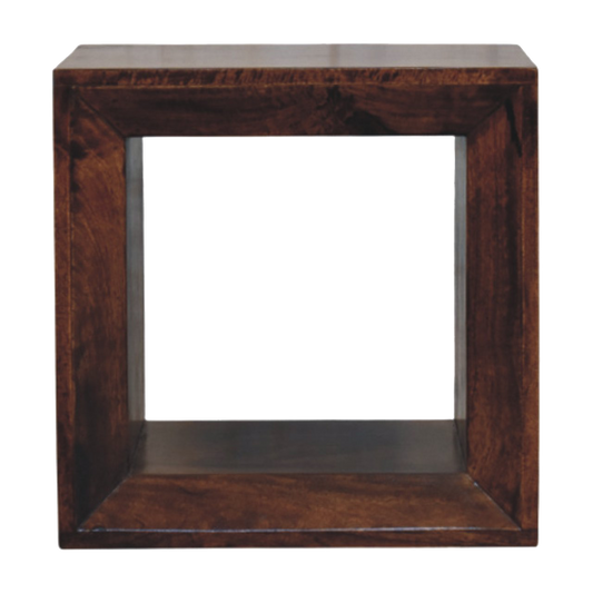 Solis Open California Walnut Side Table