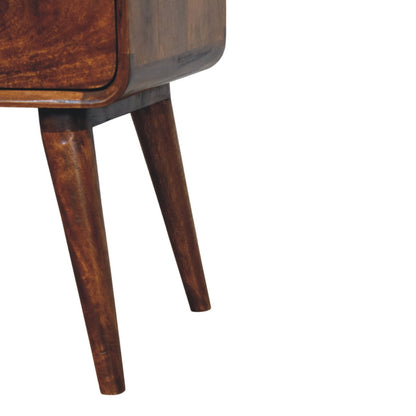 Avora 3-Drawer Chestnut Nightstand