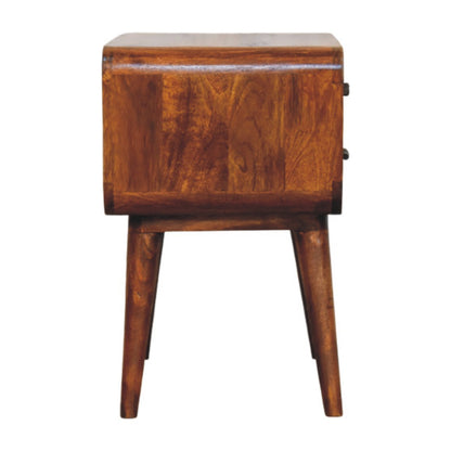 Avora 3-Drawer Chestnut Nightstand