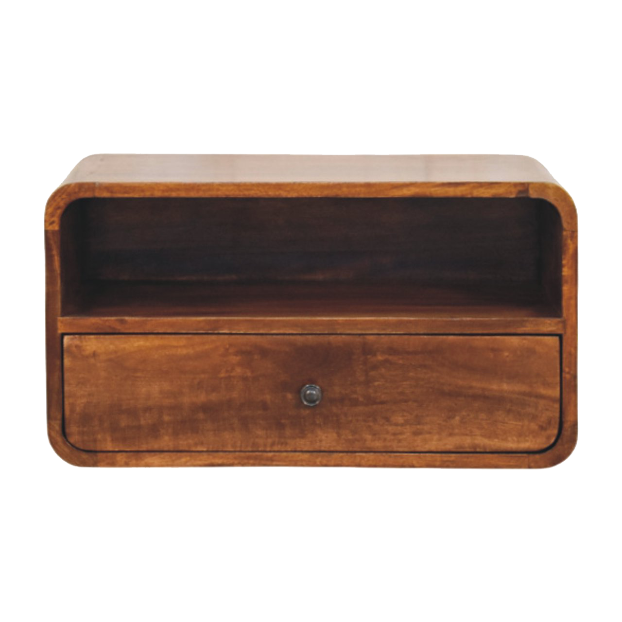 Avora Wall-Mounted Chestnut Nightstand