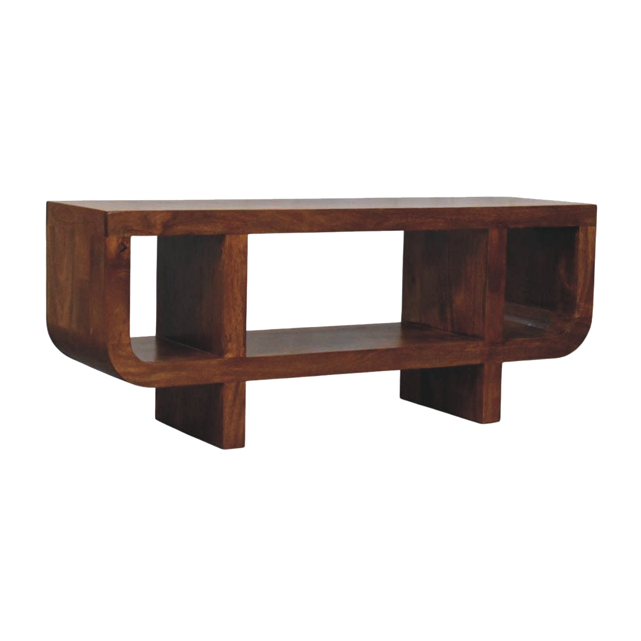 Orion Curved Chestnut Media Unit
