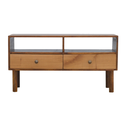 Oak Front Media Unit