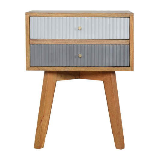 Line Grey Painted Bedside