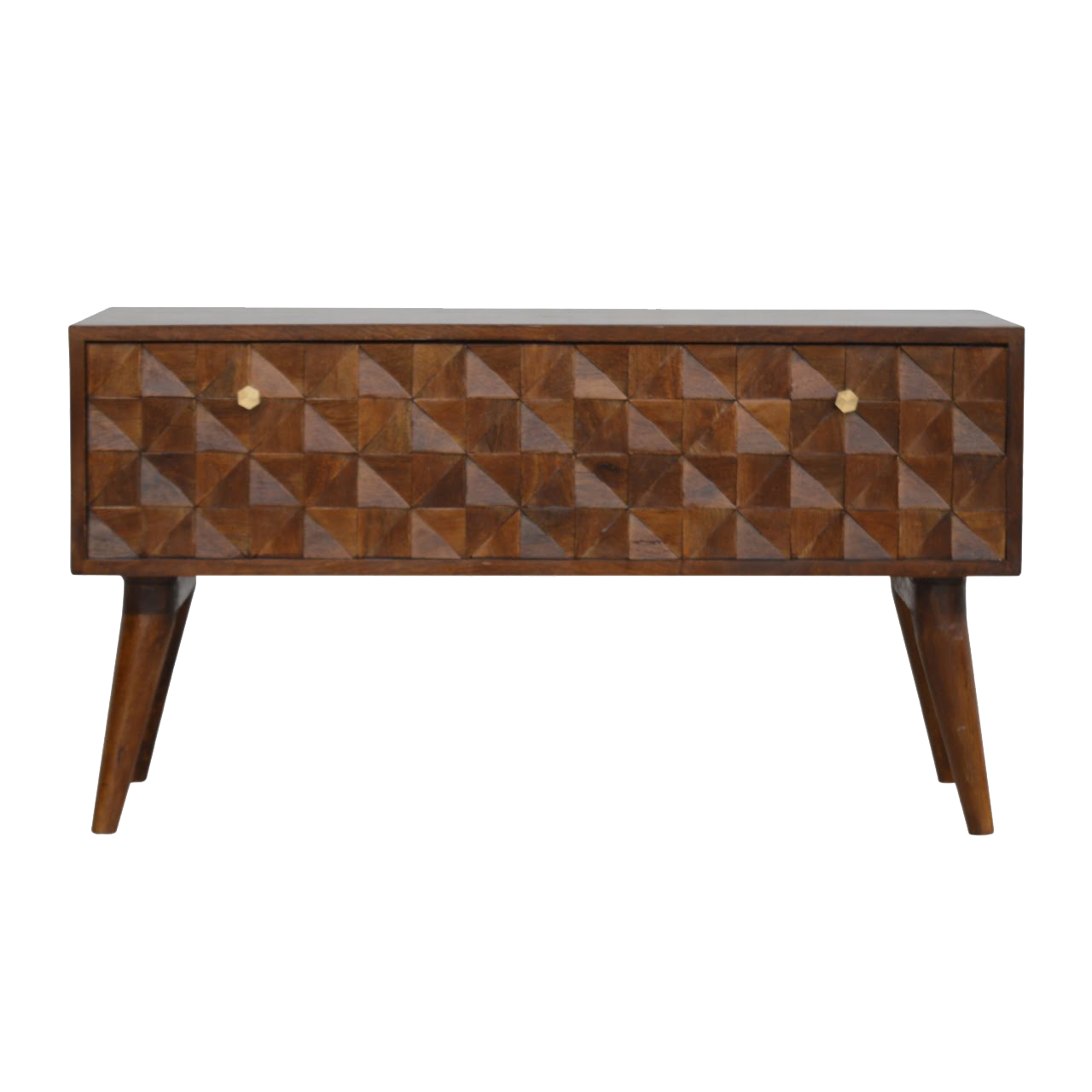 Chestnut Diamond Storage Bench