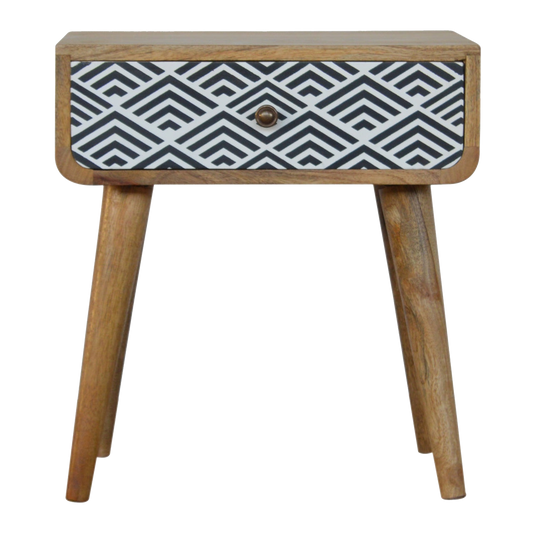 Monochrome Print Bedside