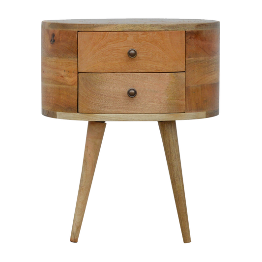 Rounded Bedside Table