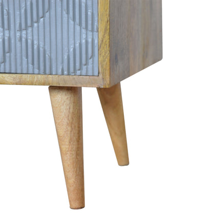 Geometric Carved Media Unit
