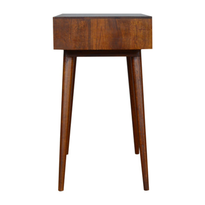 Tile Carve Chestnut Console