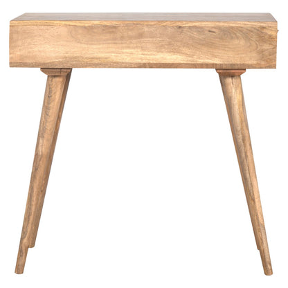 Oak-Style Open Shelf Writing Desk