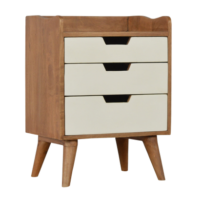 White Painted Bedside Table