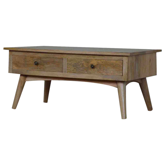 Nordic Style 2 Drawer Coffee Table