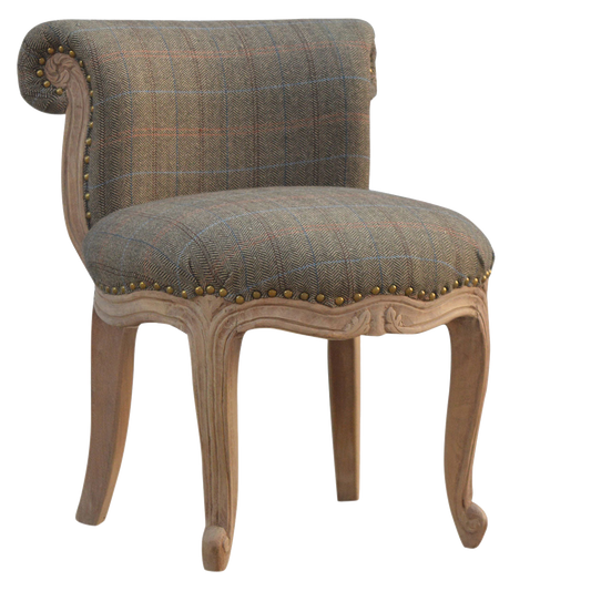 Multi Tweed Studded Chair