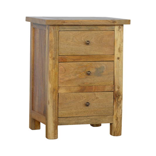 Country 3 Drawer Bedside
