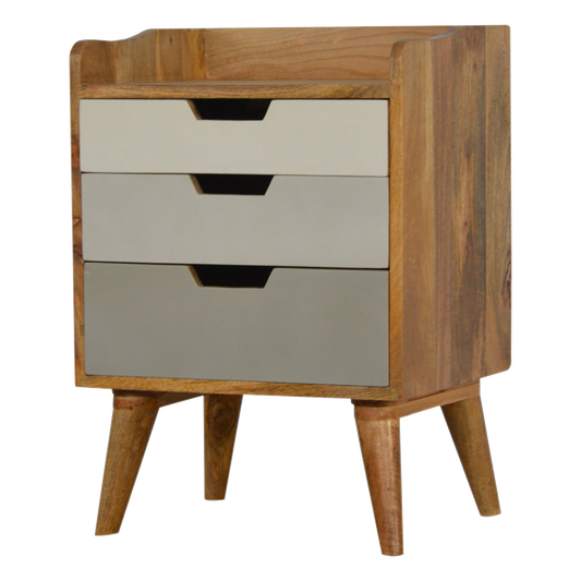 Grey and White Gradient Bedside