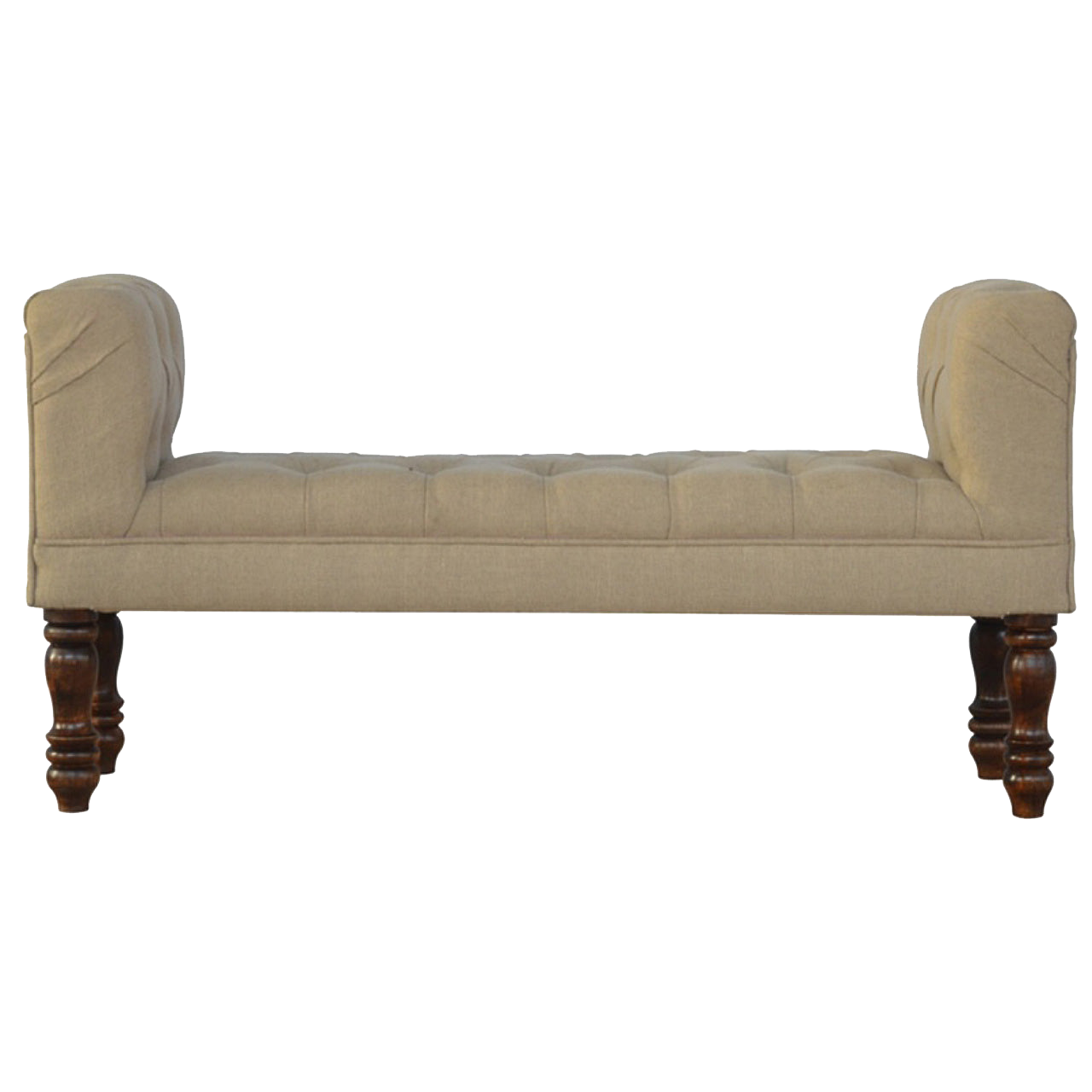 Mud Linen Bedroom Bench