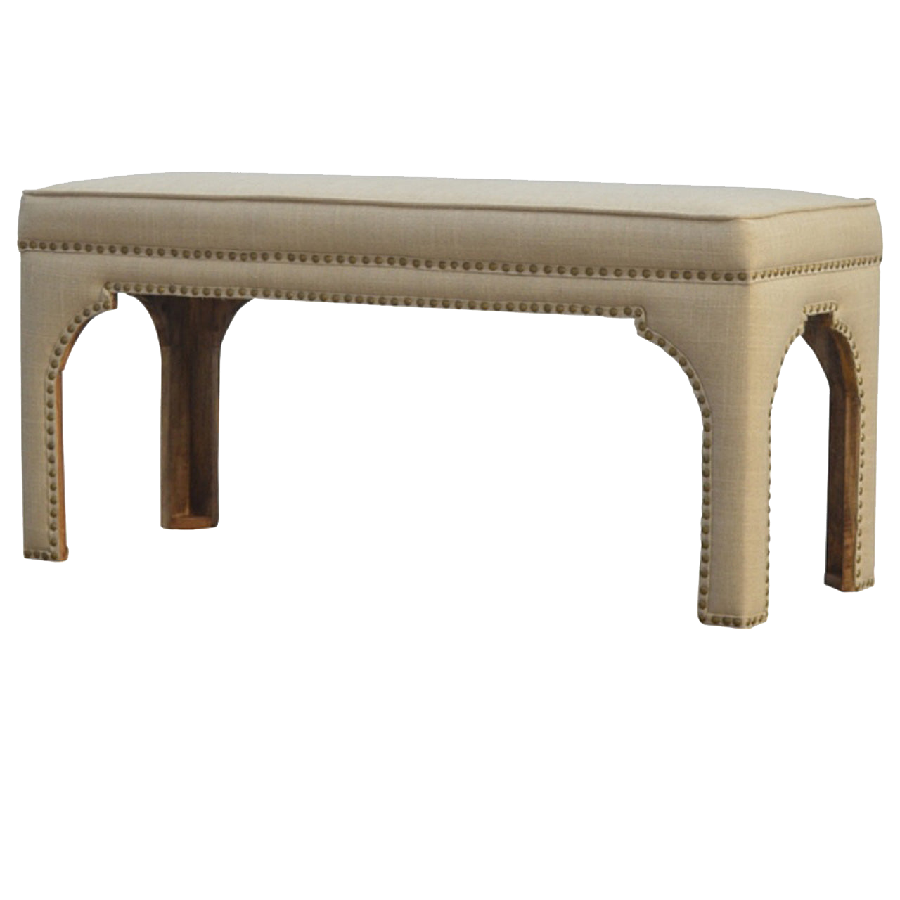Mud Linen Occasional Bench